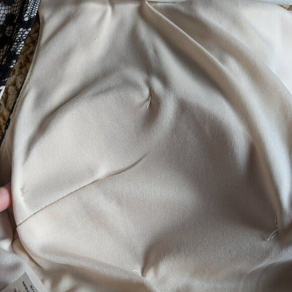 Black Lace Floor Length Low Back Gown - Picture 8 of 9